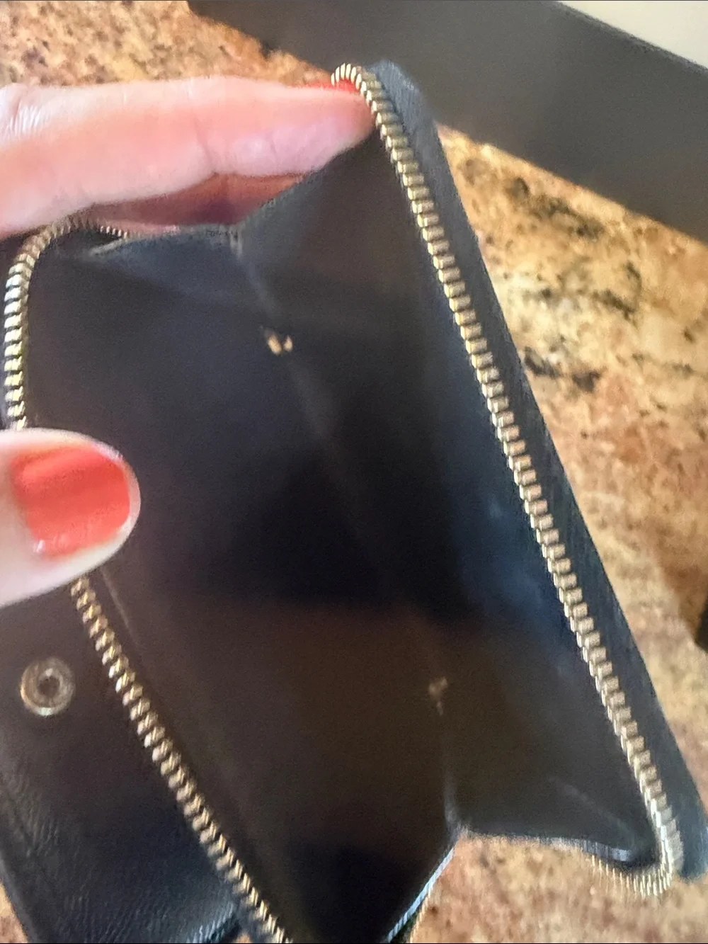 Saint Laurent Black Quilted Leather Compact Zip Wallet with Gold YSL Emblem
